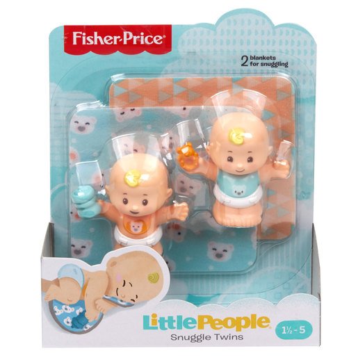Fisher-Price Little People Snuggle Twin Figures - Bear Twins