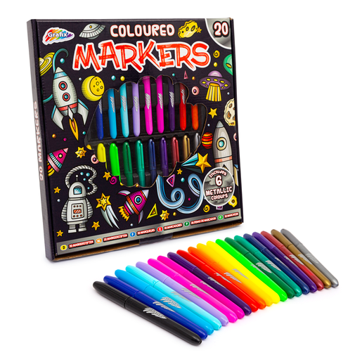 Coloured Markers 20 Pack