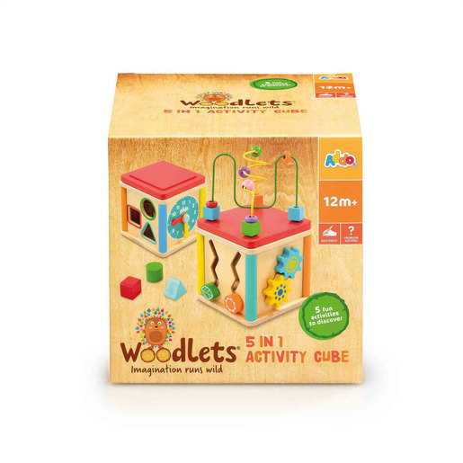 Woodlets 5 in 1 Activity Cube