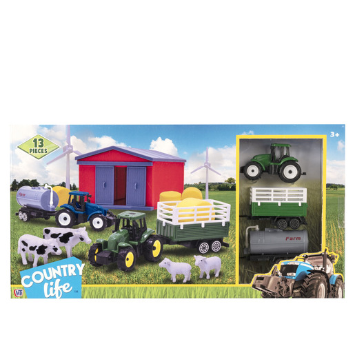 Country Life - Farmyard Tractor & Figures Playset