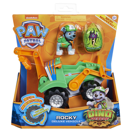 Paw Patrol Dino Recue Deluxe Vehicle and Mystery Dinosaur - Rocky
