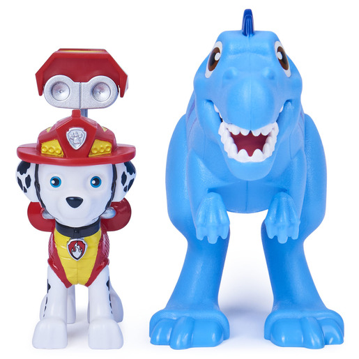 Paw Patrol Dino Rescue Figures and Mystery Dinosaur - Marshall and Velociraptor