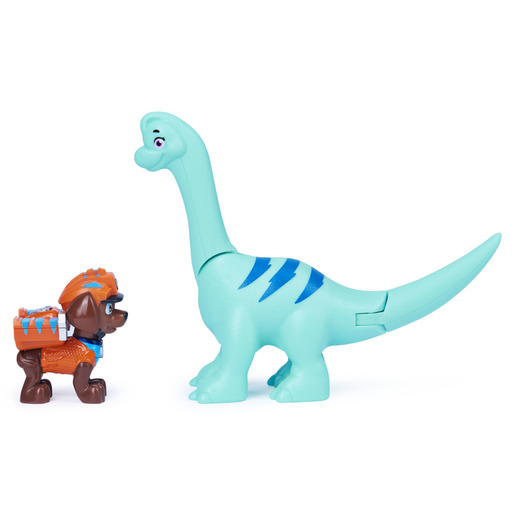 Paw Patrol Dino Rescue Figures and Mystery Dinosaur - Zuma and Brontosaurus
