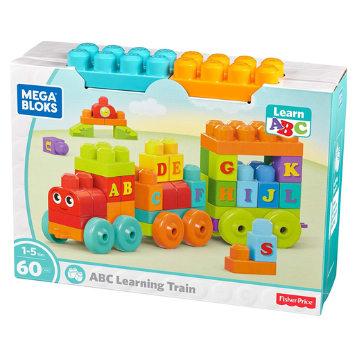 Mega Bloks First Builders Alphabet Train - 60 Pieces