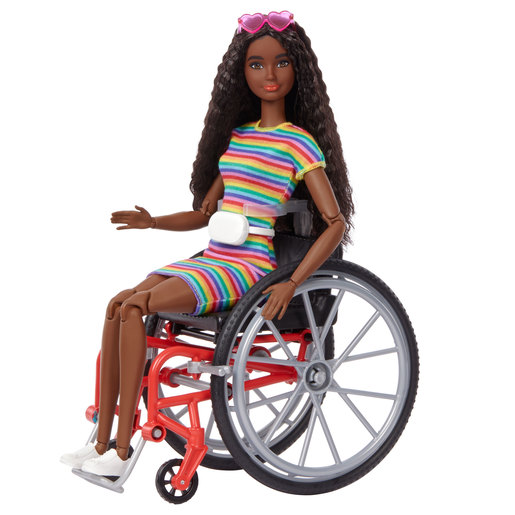 Barbie Fashionista Doll and Wheelchair Accessory - Dark Hair