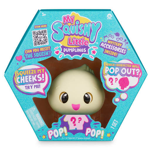 My Squishy Little Dumplings Interactive Toy - Dip (Turquoise)
