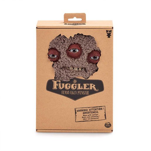 Fuggler 22cm Funny Ugly Monster - Annoyed Alien (Fuzzy Brown)