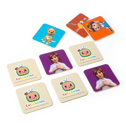 CoComelon Wooden Memory Match Card Game