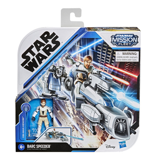 Star Wars Mission Fleet Barc Speeder and 6cm Obi-Wan Kenobi Figure