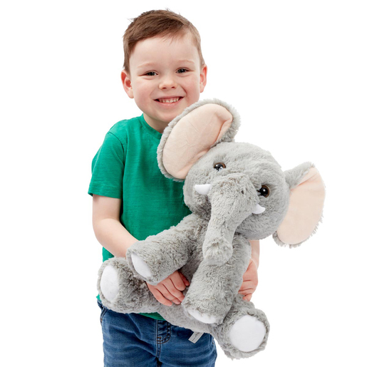 Snuggle Buddies 34cm Endangered Animals Plush Toy - Elephant