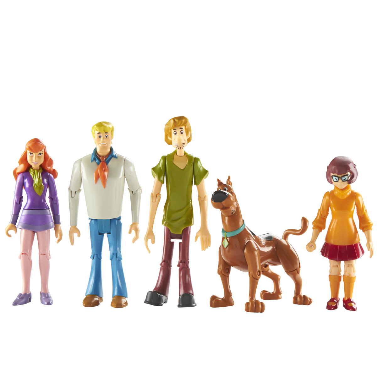 5X Scooby Doo Mystery Solving Crew Fred Daphne Velma Shaggy Action Figure Set 
