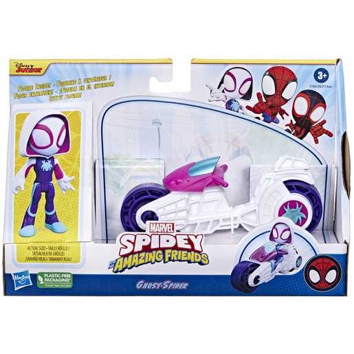 Marvel Spidey and His Amazing Friends - Ghost-Spider with Motorcycle Set