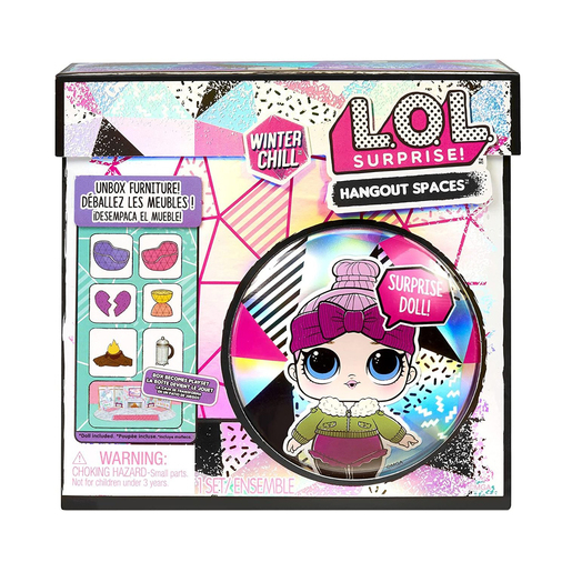 L.O.L. Surprise! Winter Chill Hangout Spaces Furniture Playset with Cozy Babe Doll