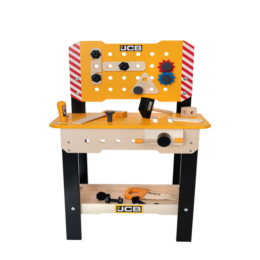 Teamsterz JCB Wooden Workbench with Tools