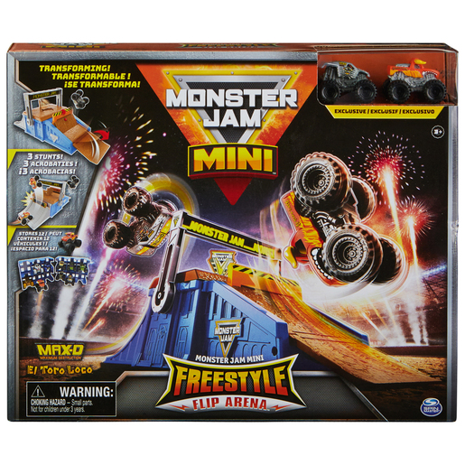 Monster Jam Mini Flipstyle Flip Arena Playset