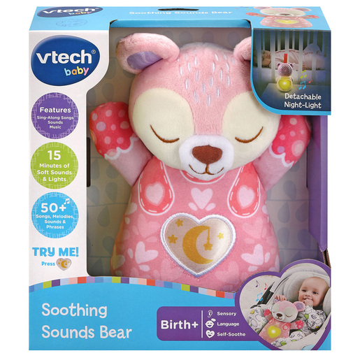 VTech Baby Soothing Sounds Bear - Pink