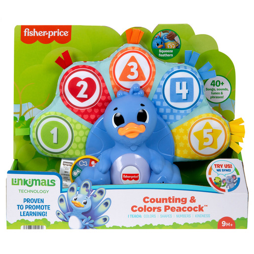 Fisher-Price Linkimals Counting and Colours Peacock Learning Toy