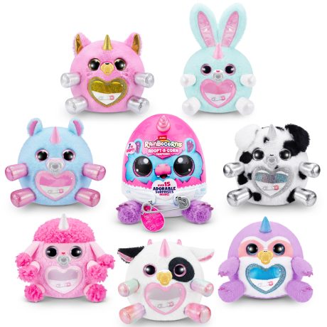 Rainbocorns – Lodra Pelushi “Adopt-A-Corn Surprise!” nga ZURU (Stilet të ndryshme)