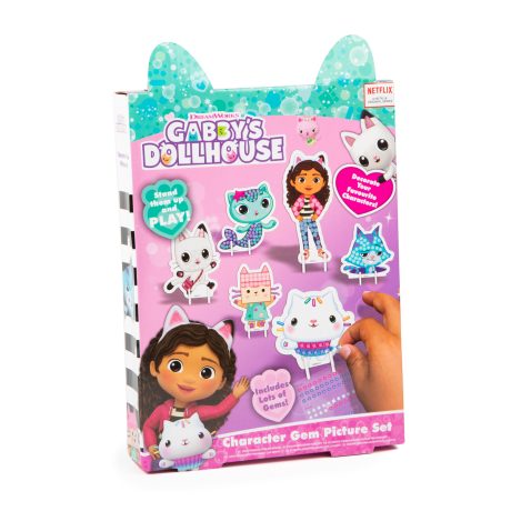 Gabby’s Dollhouse Set Artistik për Figura me Gurë të Çmuar