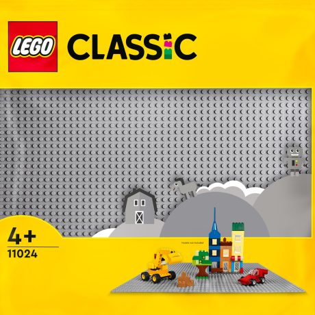 LEGO Classic – Pllakë Bazë Ndërtimi Gri 11024