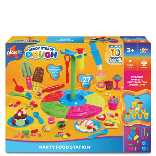 Nick Jr. Ready Steady Dough Set Plasteline i Ushqimit të Festës