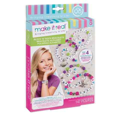 Make It Real - Set Krijues për Byzylykë me Sharm ‘Block ‘N Rock’